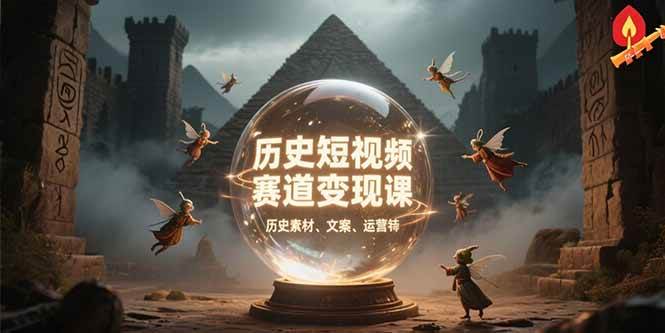 历史短视频变现实战课：素材库应用与账号运营全攻略-无双副业