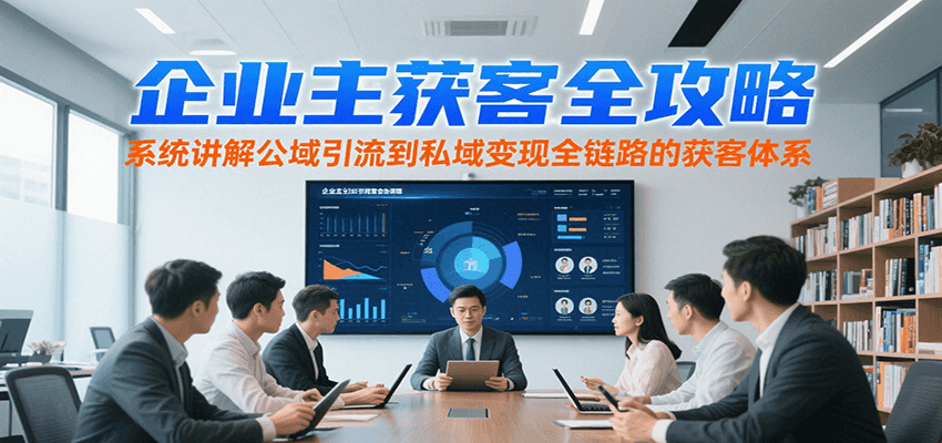 企业主公域引流私域变现全链路获客体系详解-无双副业