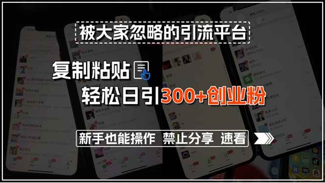 被忽略的招聘平台引流方法，轻松日引300+创业粉新手可操作-无双副业