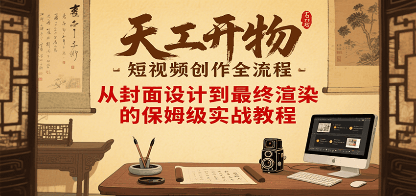 天工开物短视频创作全流程实战教程-无双副业