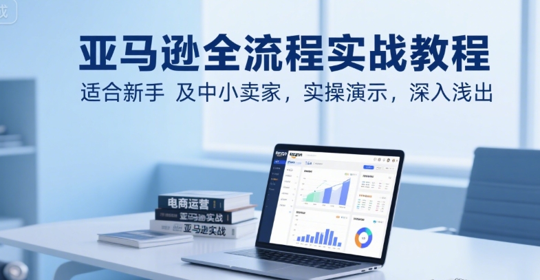 亚马逊全流程实战教程，新手及中小卖家开店运营指南-无双副业
