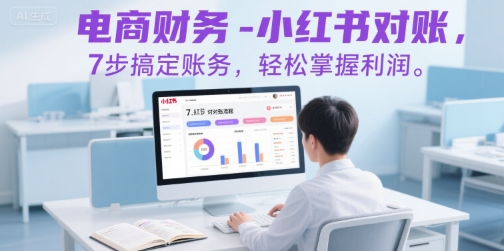 电商财务小红书对账7步掌握账务与利润-无双副业