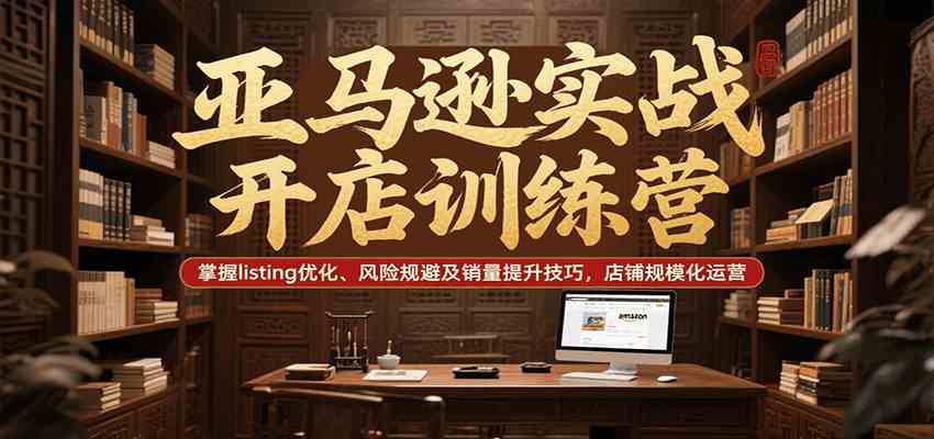 亚马逊实战开店训练营：listing优化与销量提升技巧-无双副业