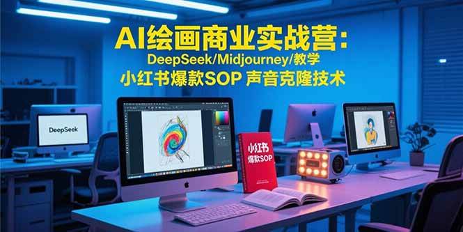 AI绘画商业实战营：DeepSeek与Midjourney教学及小红书爆款SOP-无双副业