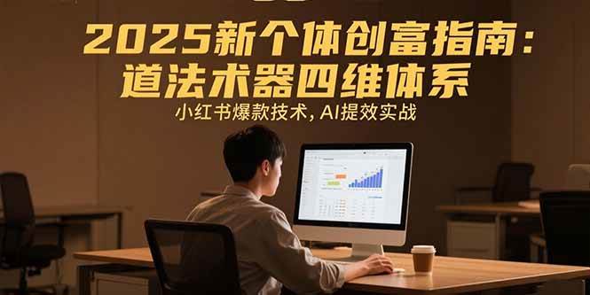 2025新个体创富指南：道法术器四维体系与小红书AI实战-无双副业