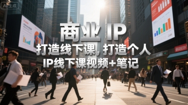 商业IP打造线下课视频与笔记全套资料-无双副业