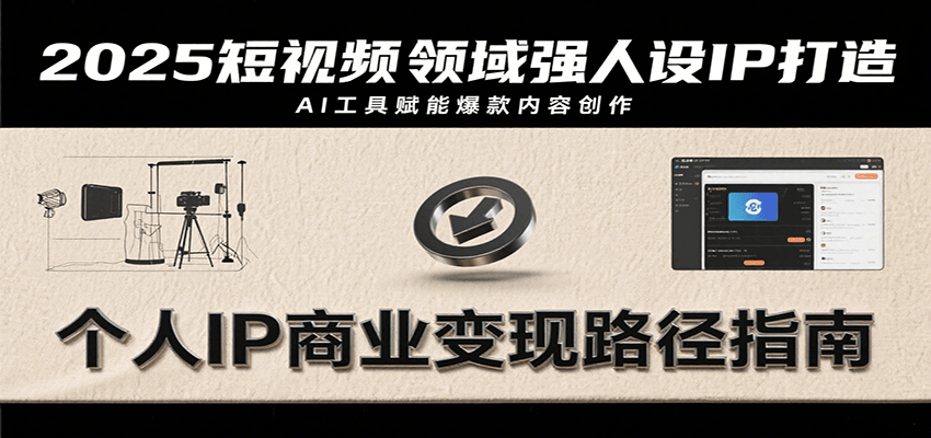 2025短视频强人设IP打造与AI工具应用实战指南-无双副业