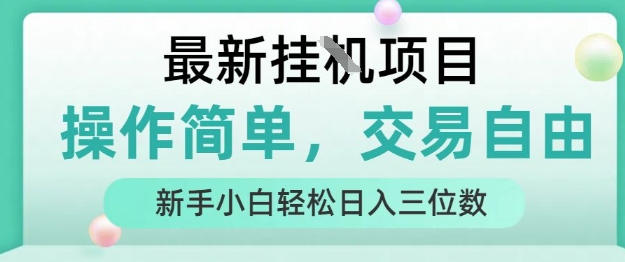 最新挂G项目人人可上手操作简单24小时自动运行日入三位数-无双副业