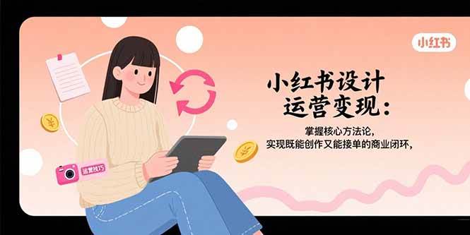 小红书设计运营变现：掌握核心方法论实现商业闭环-无双副业
