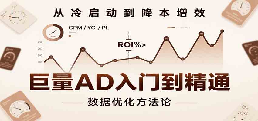 巨量AD广告投放全流程教程：工具设置定向优化技巧-无双副业