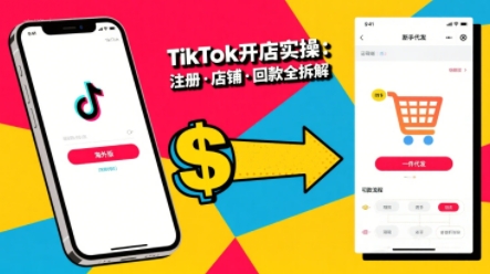 TikTok从开店到投流的进阶课，基础实操到高阶技巧全掌握-无双副业