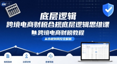 跨境电商财税合规底层逻辑思维课与财税教程-无双副业