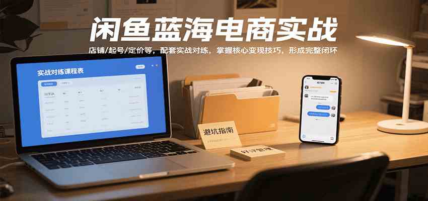闲鱼蓝海电商实战教程，店铺起号定价与核心变现技巧-无双副业
