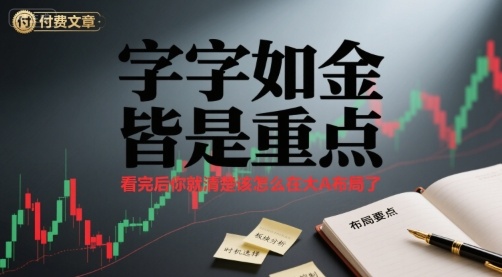 字字如金皆是重点 看完后清楚如何在大A布局投资-无双副业
