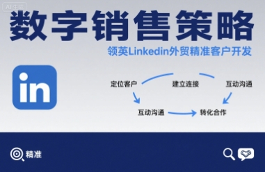 数字销售策略领英LinkedIn外贸精准客户开发课程指南-无双副业