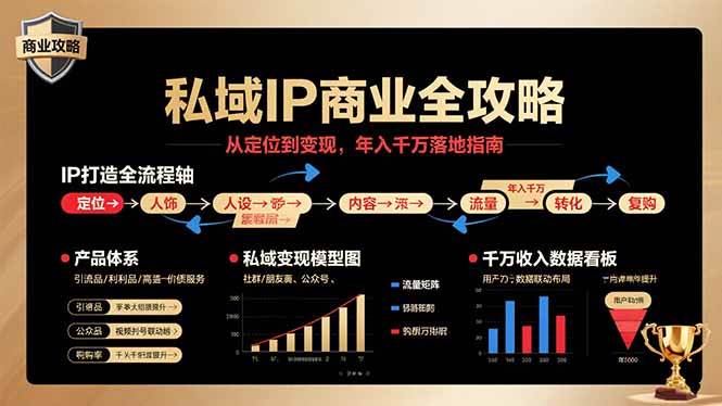 私域IP商业全攻略从定位到变现年入千万落地指南-无双副业