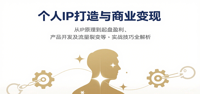 个人IP打造与商业变现全攻略：从原理到实战-无双副业
