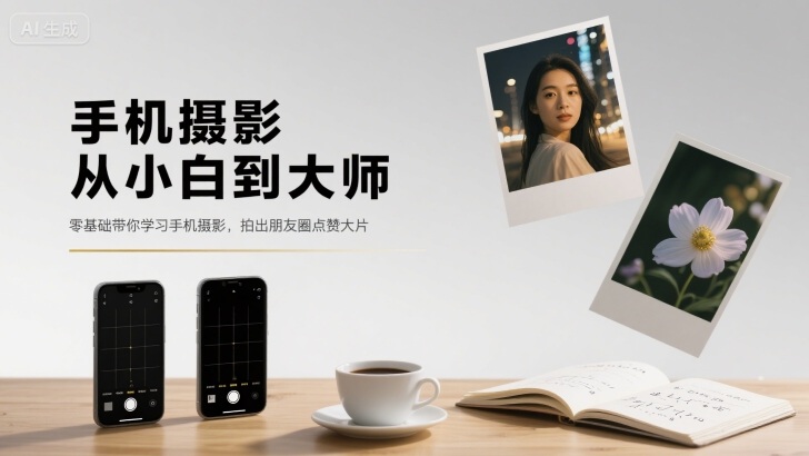 手机摄影从入门到精通，零基础拍出朋友圈大片-无双副业