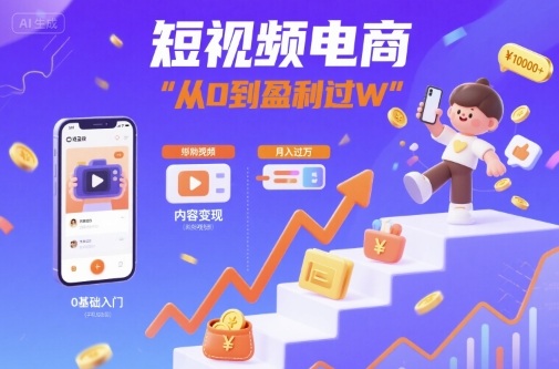 短视频电商从0到盈利的完整变现指南-无双副业
