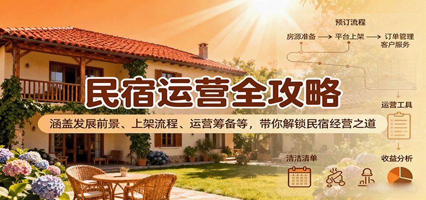 民宿运营全攻略：发展前景、上架流程与经营技巧-无双副业