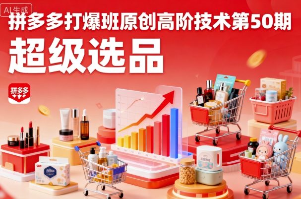 拼多多高阶技术之超级选品实战指南-无双副业