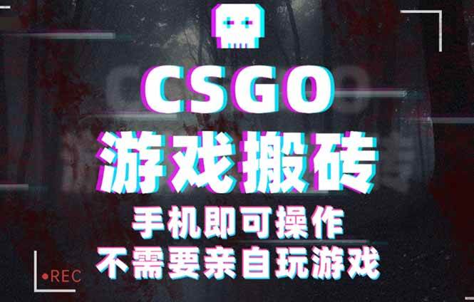 CSGO游戏挂机捡漏项目，单日扫货500+，手机操作轻松赚钱-无双副业