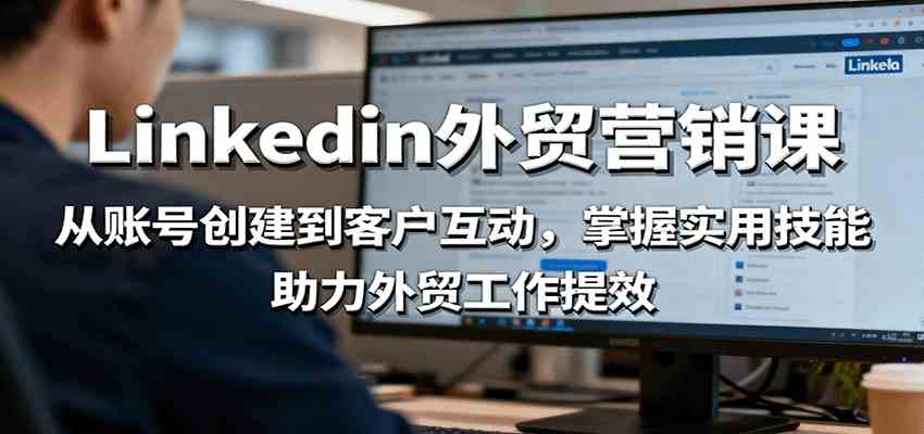 LinkedIn外贸营销课：从账号创建到客户互动掌握实用技能-无双副业