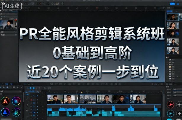 PR全能风格剪辑系统班，从0基础到高阶20案例教学-无双副业