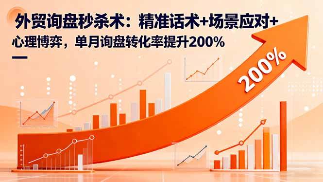 外贸询盘秒杀术：精准话术与场景应对提升转化率200%-无双副业