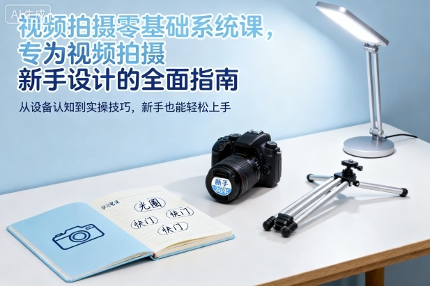 视频拍摄零基础系统课，新手入门全面指南-无双副业