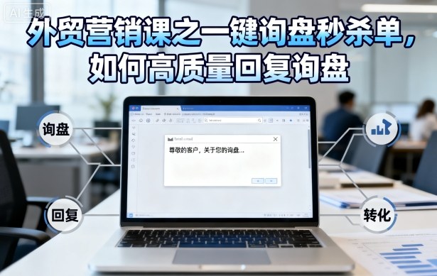 外贸营销课教你高质量回复客户询盘技巧-无双副业